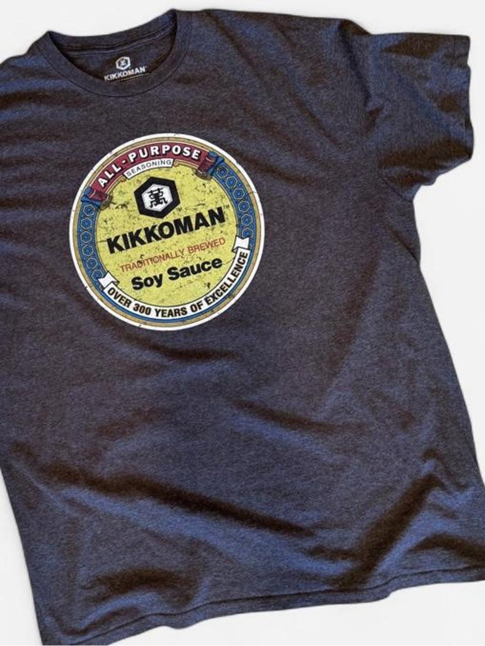 Kikkoman Soy Sauce Men’s XL Distressed Graphic T-Shirt